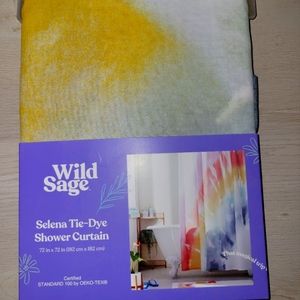 🆕️Wild Sage Tessa Tassels 72-Inch x 72-Inch Standard Shower Curtain in Beige